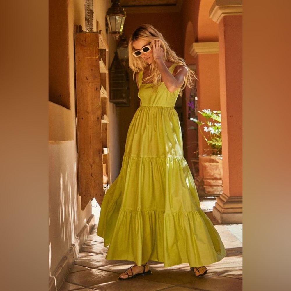 Hunter Bell Rita dress in Lime